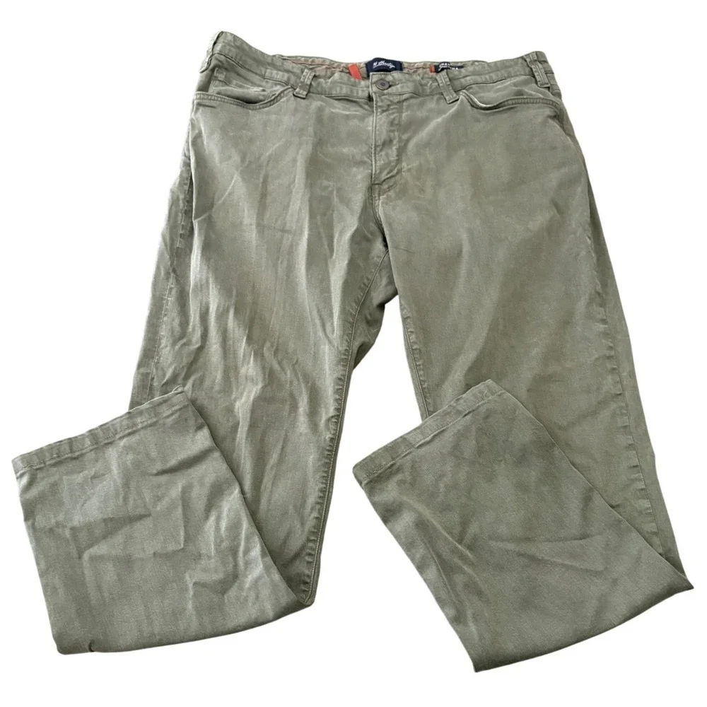 34 Heritage Charisma Pants Mens 40x34 Olive Green Comfort Rise Classic Fit Jeans